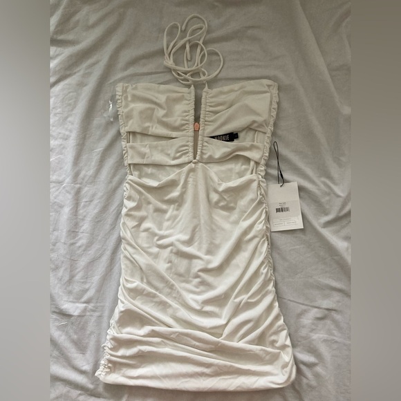 NWT Nookie Roxy Cutout Bodycon Mini Dress Size Large White - Picture 5 of 9